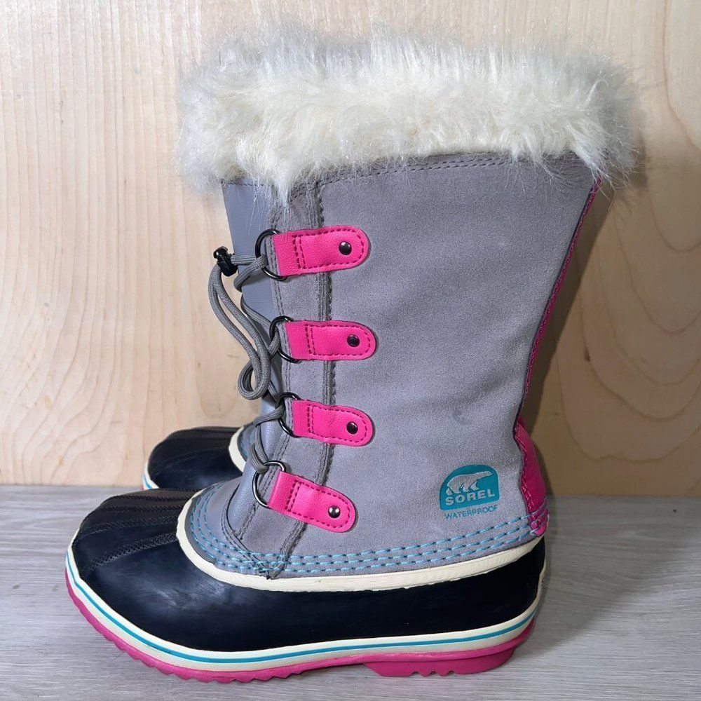 Sorel Joan of Arctic Grey/Pink/Black 1858-060 Women's 7